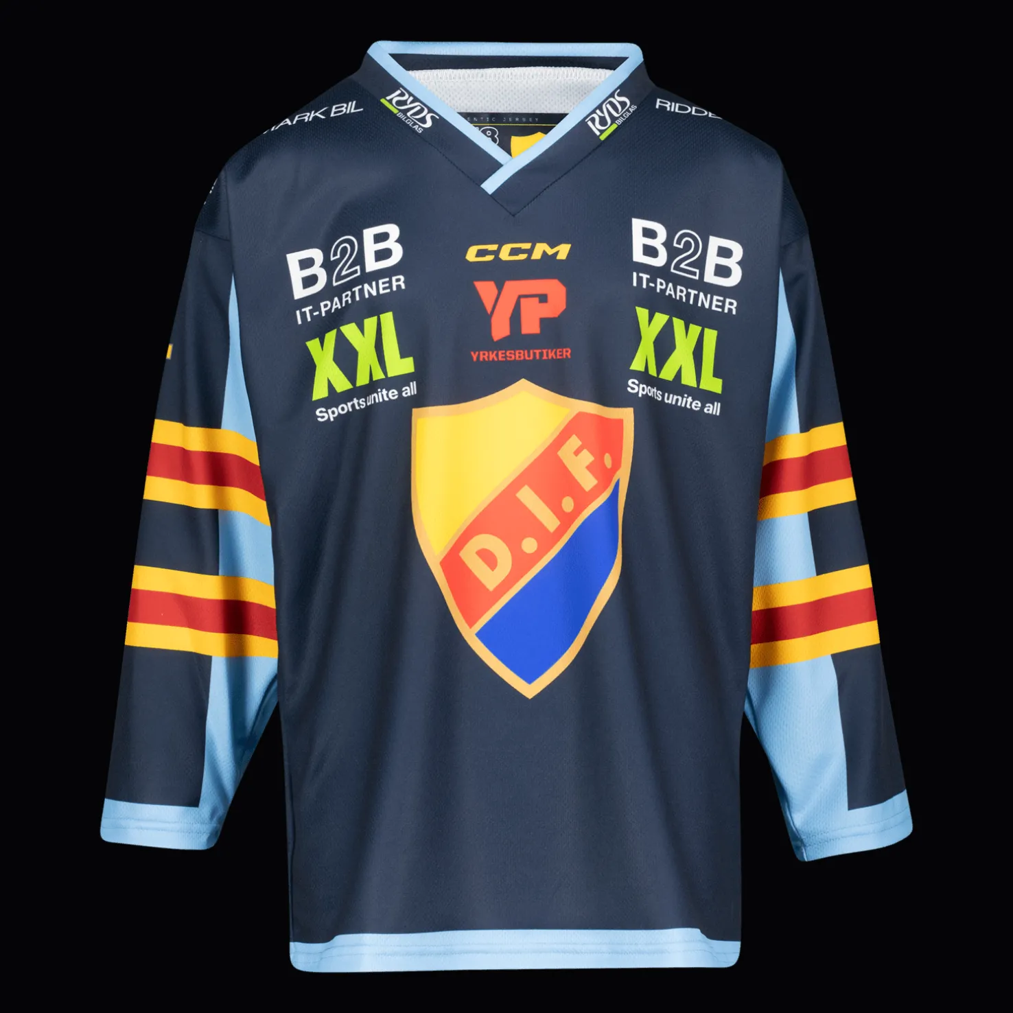 Replica Jersey Djurgården Jr 24/25 - T-Paidat Ja Shortsit Jääkiekkoon - Replica Jersey Djurgården Jr 24/25