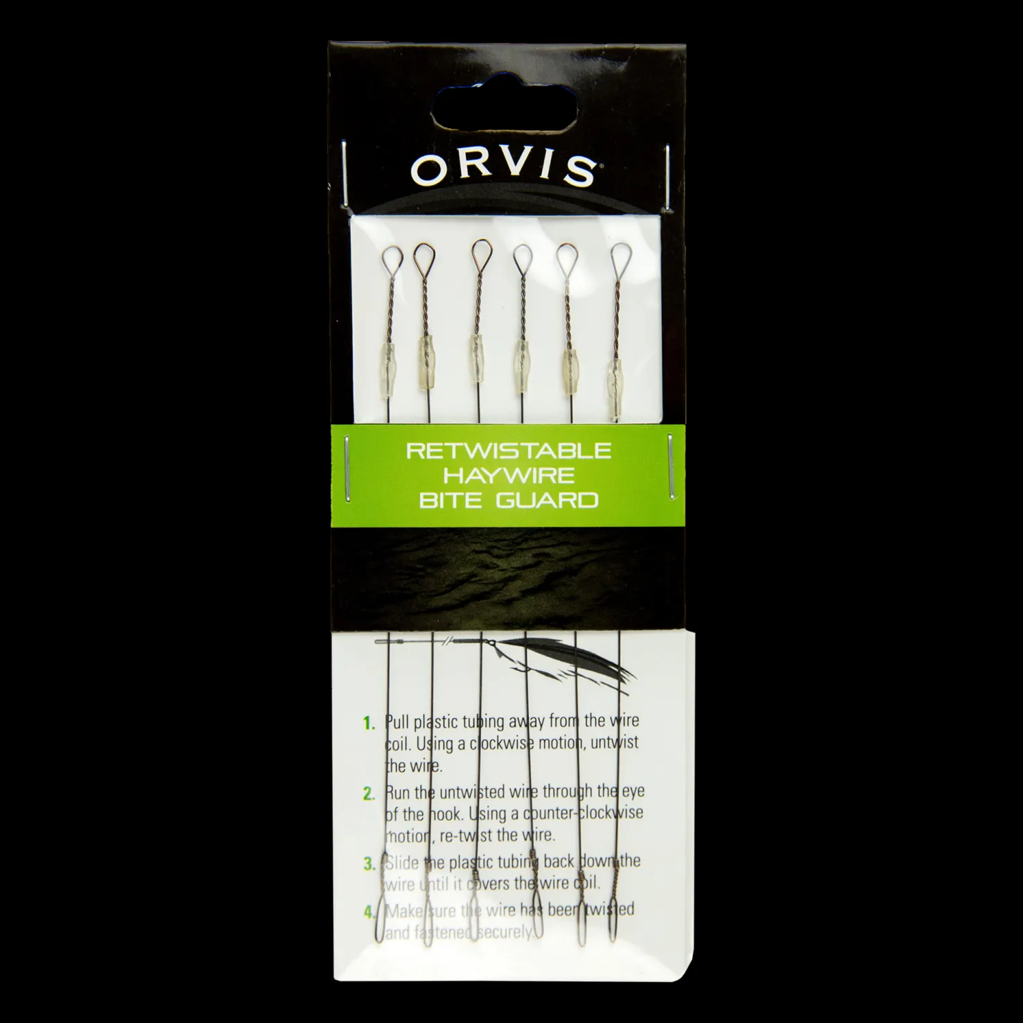 RETWISTABLE HAYWIRE BITE GUARD 8'' 38lb (20cm - Perhosiimat - RETWISTABLE HAYWIRE BITE GUARD 8'' 38lb (20cm