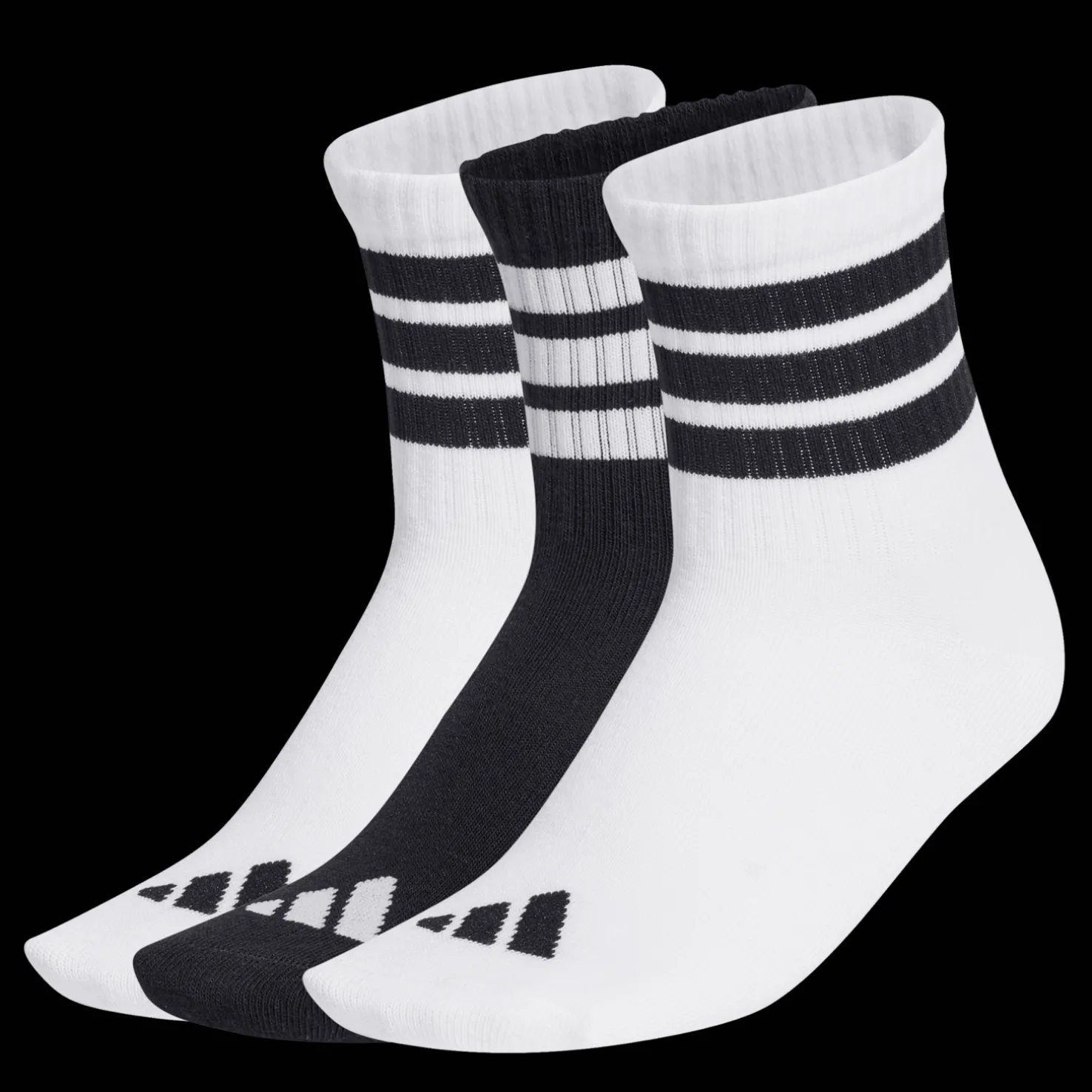 Ribbed Socks 3 Pairs, nuorten sukat - Puuvillasukat - Ribbed Socks 3 Pairs, nuorten sukat