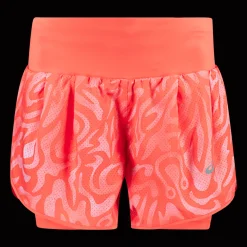 Road All Over Print 2-n-1 3,5in Short, naisten juoksushortsit - Treenishortsit - Road All Over Print 2-n-1 3,5in Short, naisten juoksushortsit