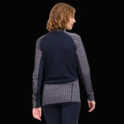 Rose Light Half Zip, naisten villapaita - Villakerrastot yläosat naiset - Rose Light Half Zip, naisten villapaita