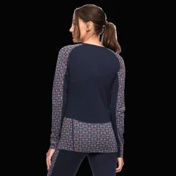 Rose Light Long Sleeve, naisten villapaita - Villakerrastot yläosat naiset - Rose Light Long Sleeve, naisten villapaita