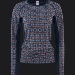 Rose Light Long Sleeve, naisten villapaita - Villakerrastot yläosat naiset - Rose Light Long Sleeve, naisten villapaita