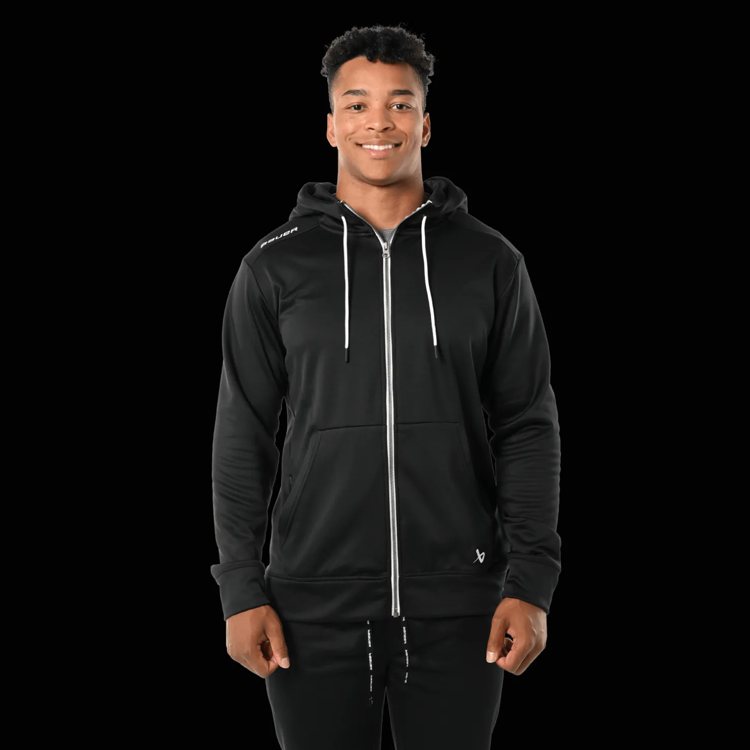 S23 Team Fleece Zip Hoodie 24/25, aikuisten huppari - T-Paidat Ja Shortsit Jääkiekkoon - S23 Team Fleece Zip Hoodie 24/25, aikuisten huppari