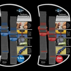 Sea To Summit Tiedown Hook Strap 2M 20Mm Red - Muut Retkeilyvarusteet - Sea To Summit Tiedown Hook Strap 2M 20Mm Red