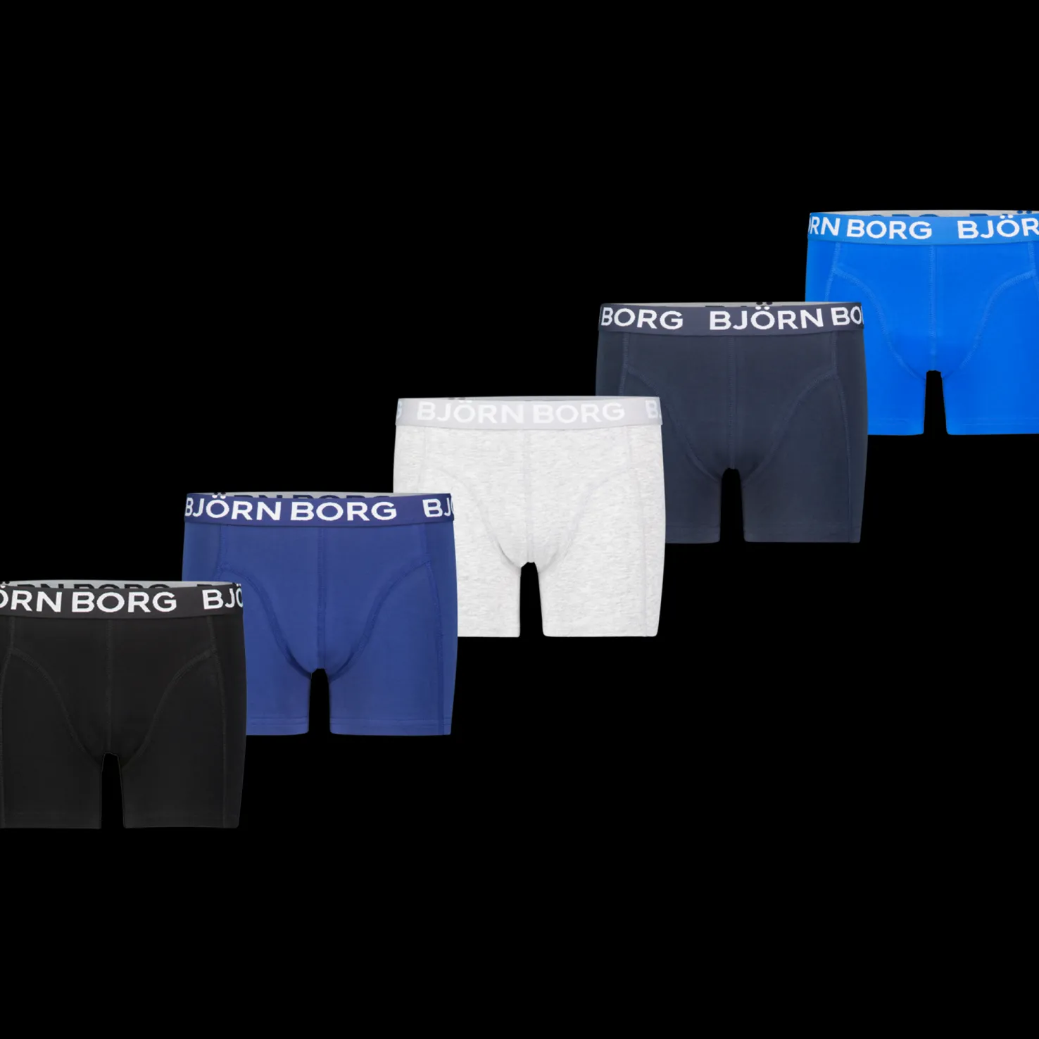 Shorts Sammy Solid 5-pack, nuorten bokserit - Boxers - Shorts Sammy Solid 5-pack, nuorten bokserit