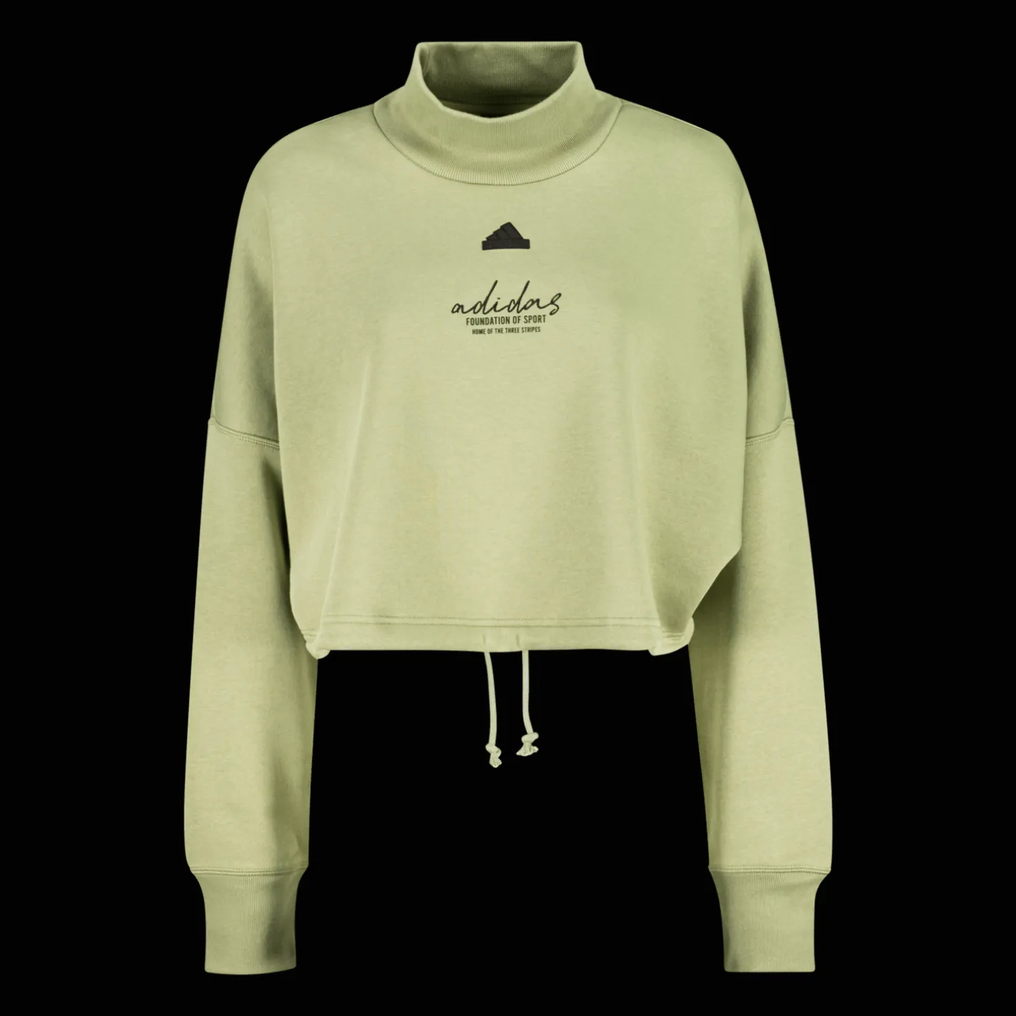 Signature Graphic Embroidery Fleece Crop Sweatshirt, naisten collegepaita - Vapaa-Ajan Paidat - Signature Graphic Embroidery Fleece Crop Sweatshirt, naisten collegepaita