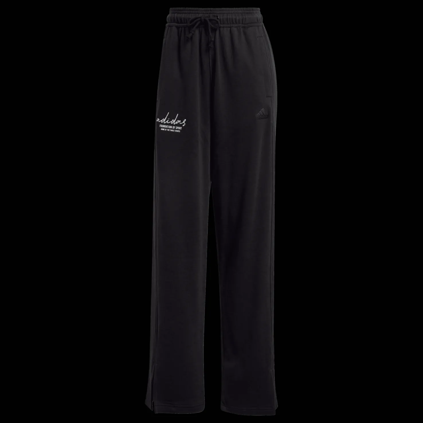 Signature Graphic Embroidery French Terry Straight Leg, naisten collegehousut - Vapaa-Ajan Housut - Signature Graphic Embroidery French Terry Straight Leg, naisten collegehousut