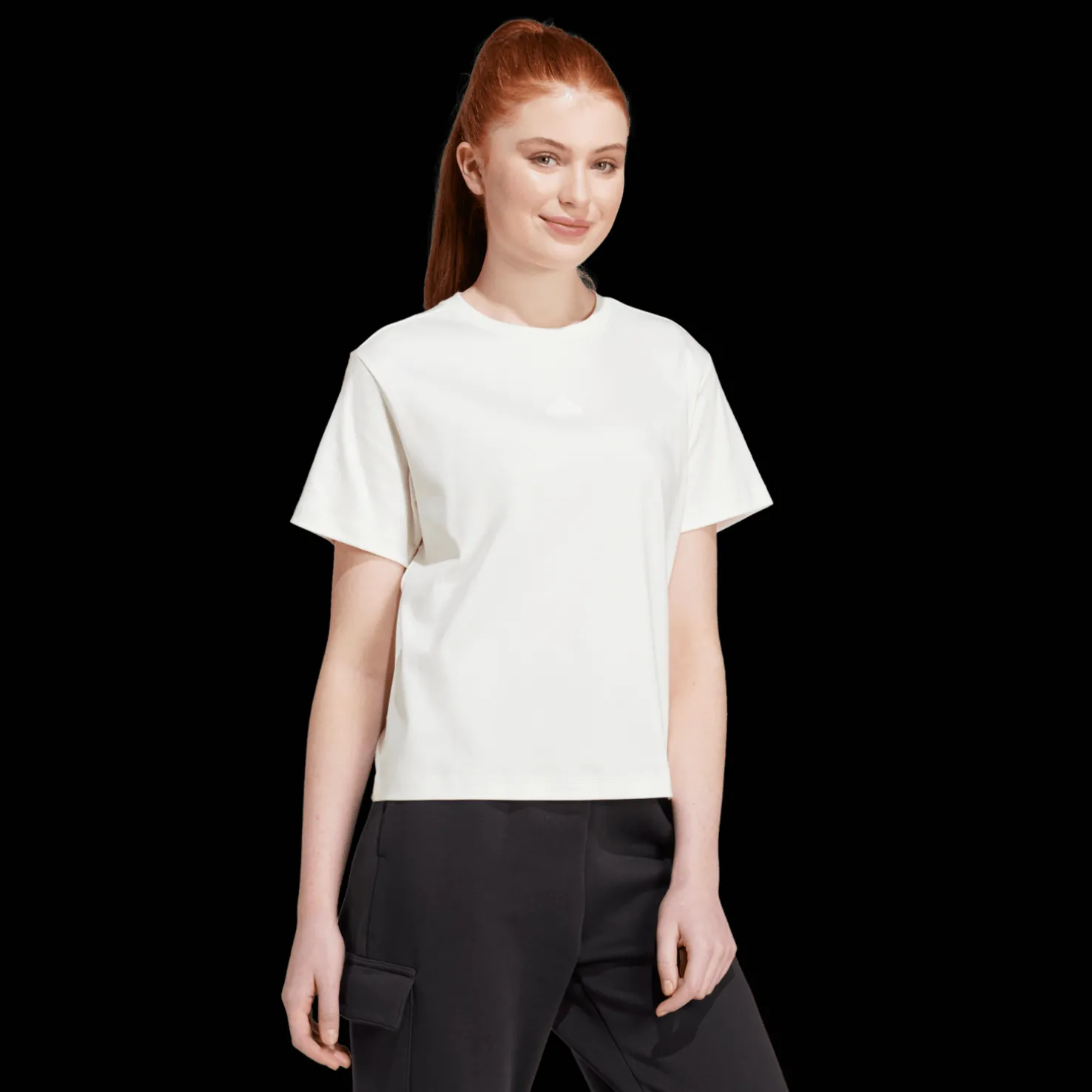 Signature Graphic Print T-Shirt, naisten t-paita - T-Paidat - Signature Graphic Print T-Shirt, naisten t-paita