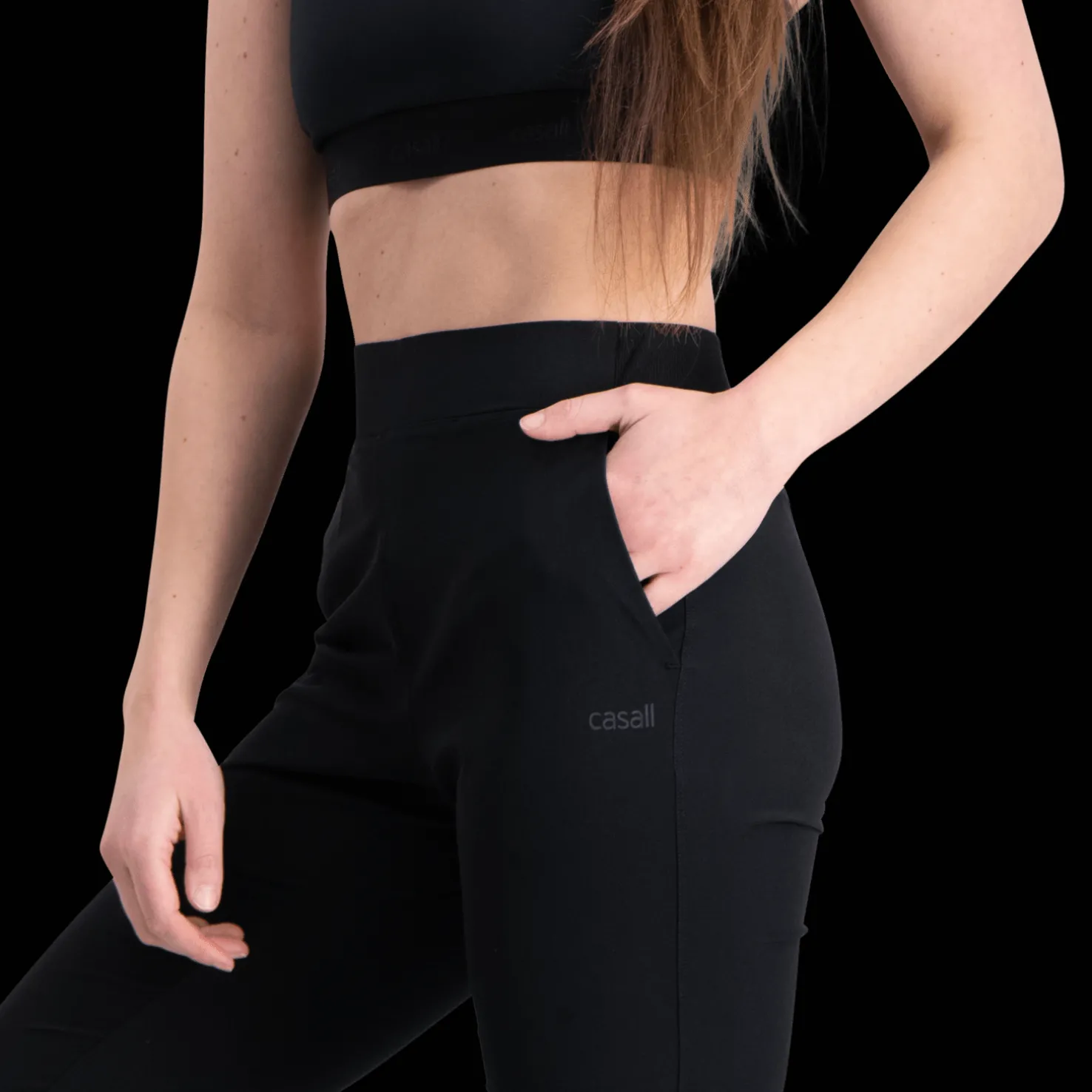 Slim Woven Pants, naisten treenihousut - Treenivaatteet Naisten - Slim Woven Pants, naisten treenihousut