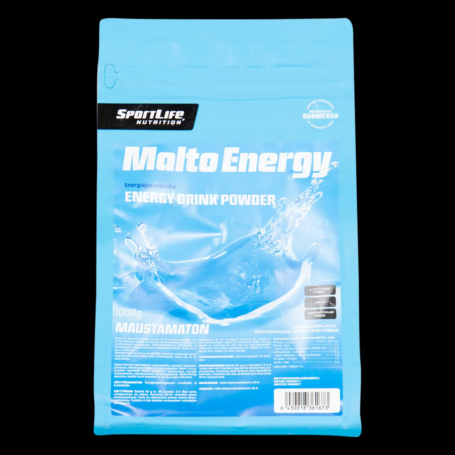 Sportlife Malto 1000g, energiajuomajauhe - Proteiinilisät - Sportlife Malto 1000g, energiajuomajauhe