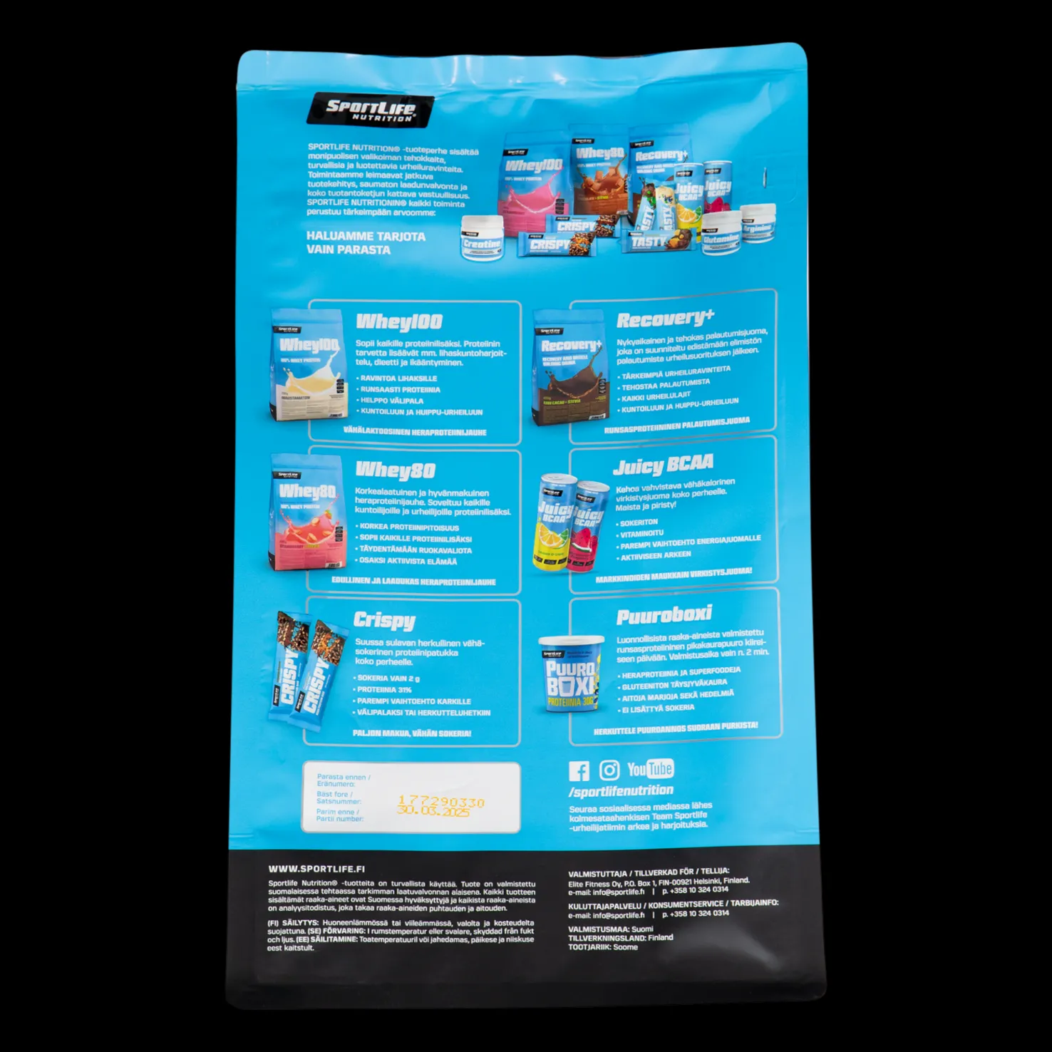 Sportlife Whey80 - Proteiinilisät - Sportlife Whey80