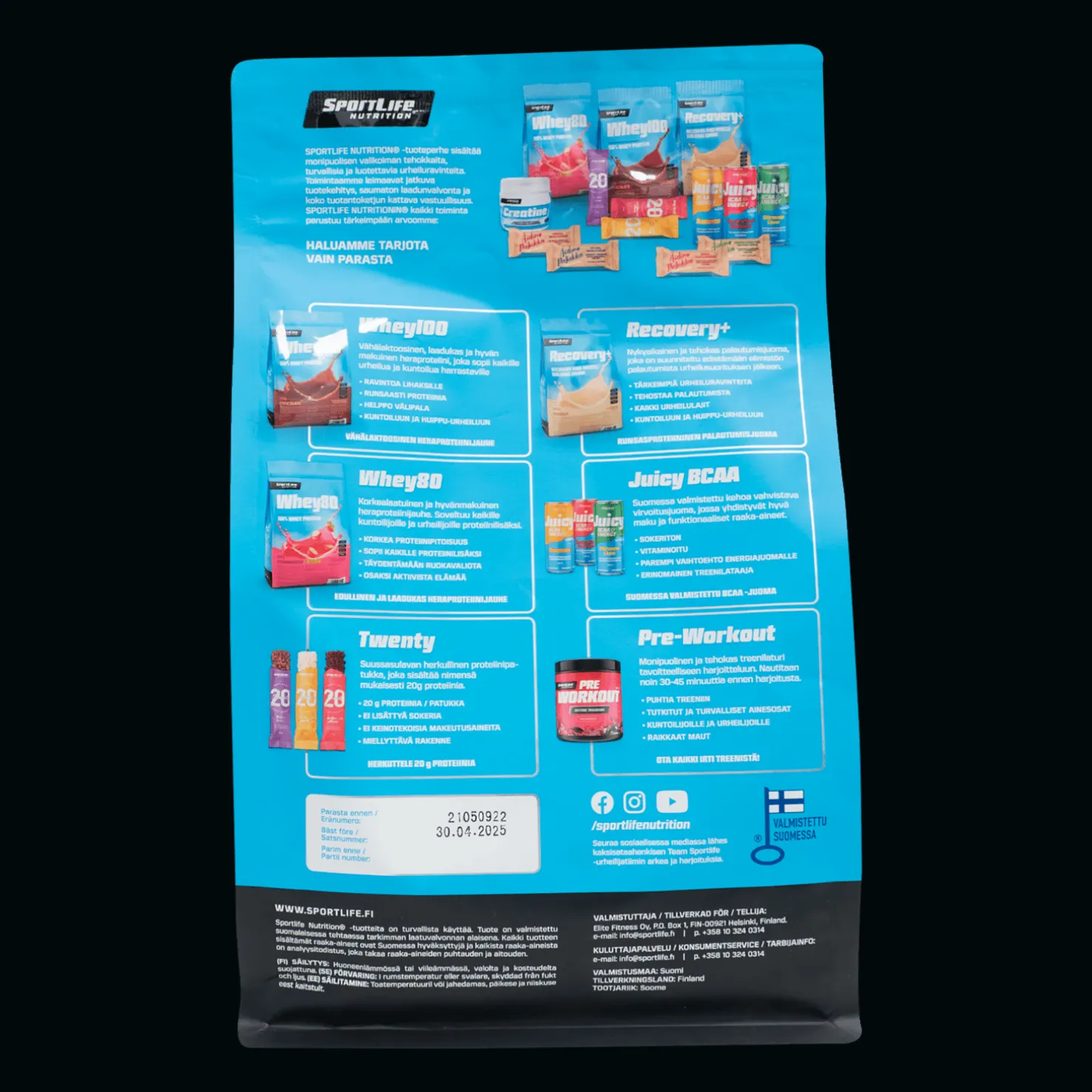 SportLife Whey100 - Proteiinilisät - SportLife Whey100