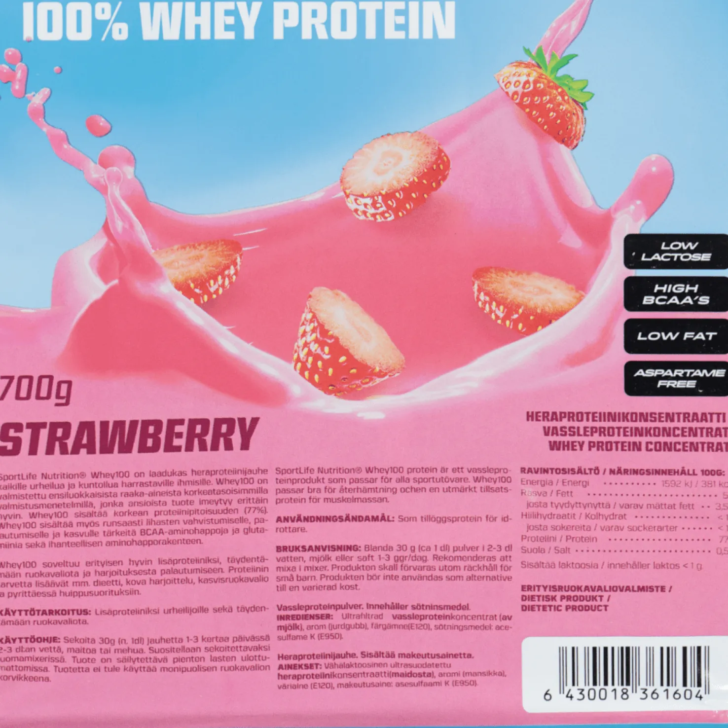 SportLife Whey100 - Proteiinilisät - SportLife Whey100