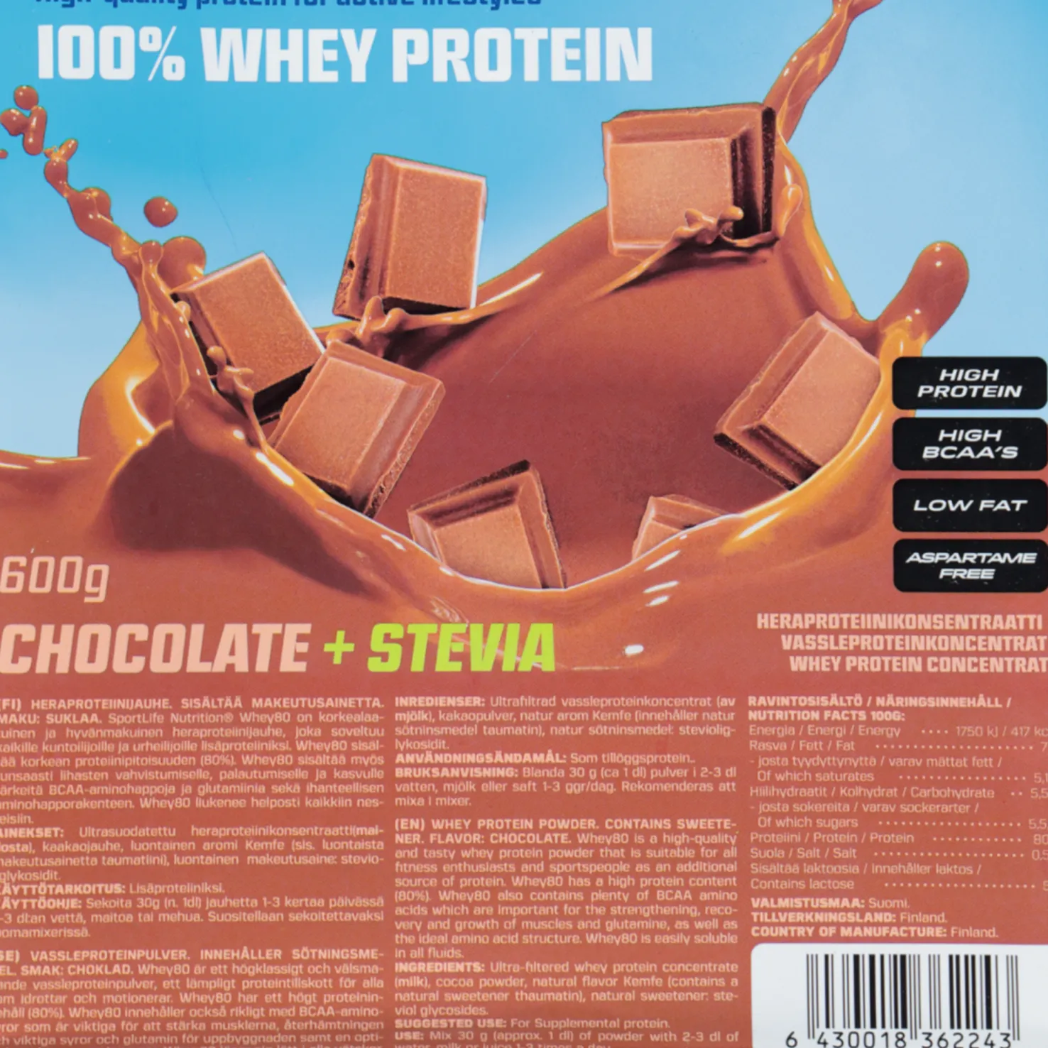 Sportlife Whey80 - Proteiinilisät - Sportlife Whey80