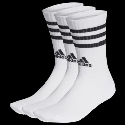 3-Stripes Cushioned Crew Socks 3 Pairs, tennissukat, unisex - Sukat - 3-Stripes Cushioned Crew Socks 3 Pairs, tennissukat, unisex