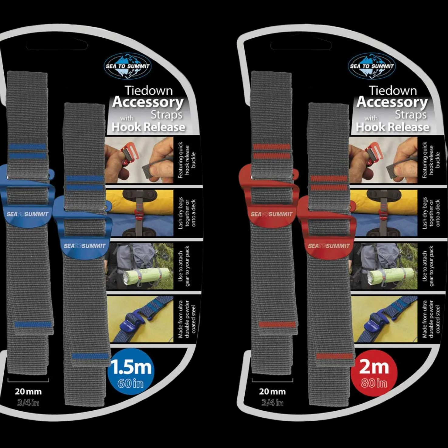 STS TIEDOWN STRAP 1m 20 mm, pakkaushihna - Muut Retkeilyvarusteet - STS TIEDOWN STRAP 1m 20 mm, pakkaushihna