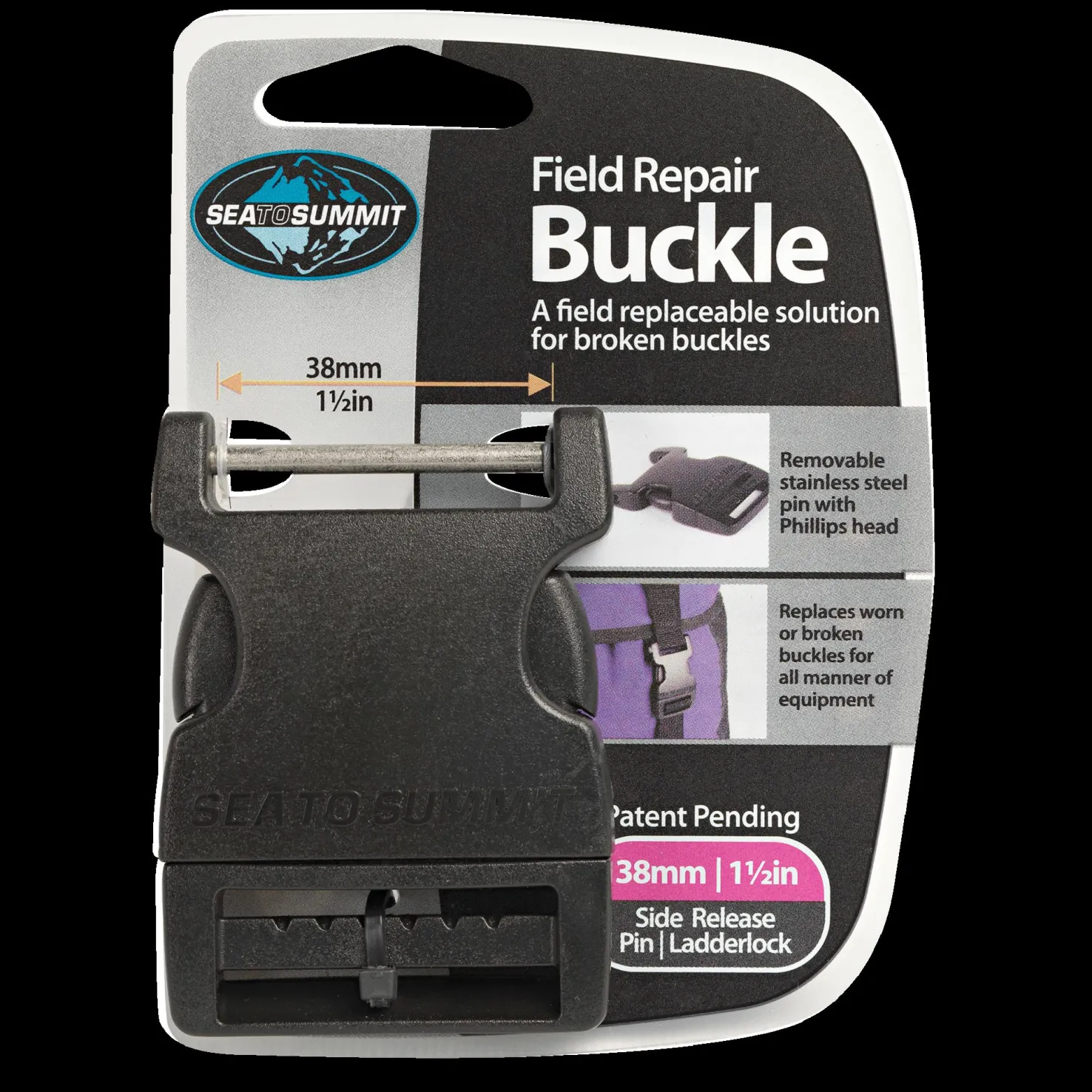 Sts Spenne 38Mm Klikkfeste Med 1 Bøyle - Muut Retkeilyvarusteet - Sts Spenne 38Mm Klikkfeste Med 1 Bøyle