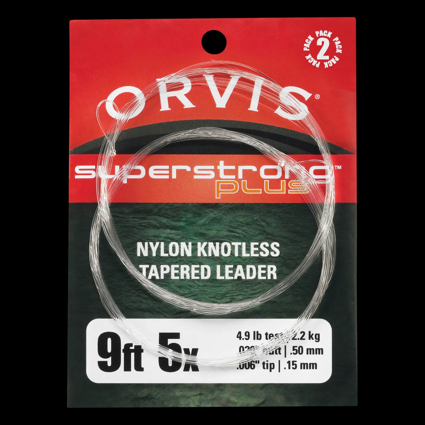 Super Strong Knotless Leaders 2-pack, 9', 1x - Perhosiimat - Super Strong Knotless Leaders 2-pack, 9', 1x