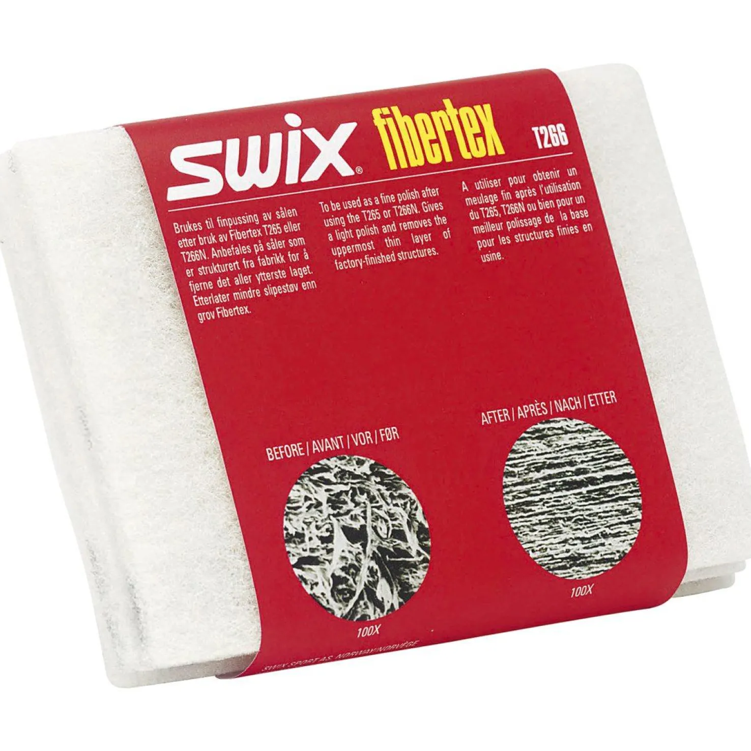 Swix Acc T0266 Fibertex soft abrasive 24/25, hieno - Maastohiihtotarvikkeet - Swix Acc T0266 Fibertex soft abrasive 24/25, hieno
