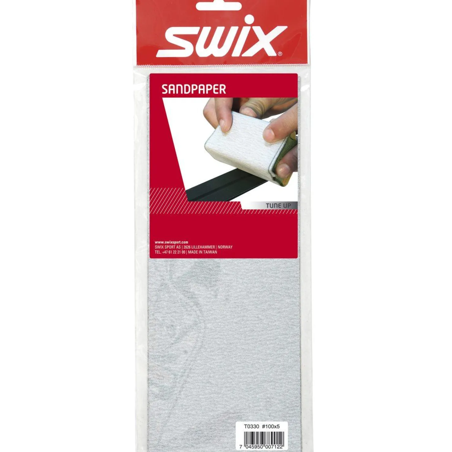 Swix Acc T330 Sandpaper 5pcs #100# 24/25, hiekkapaperi K100 - Maastohiihtotarvikkeet - Swix Acc T330 Sandpaper 5pcs #100# 24/25, hiekkapaperi K100