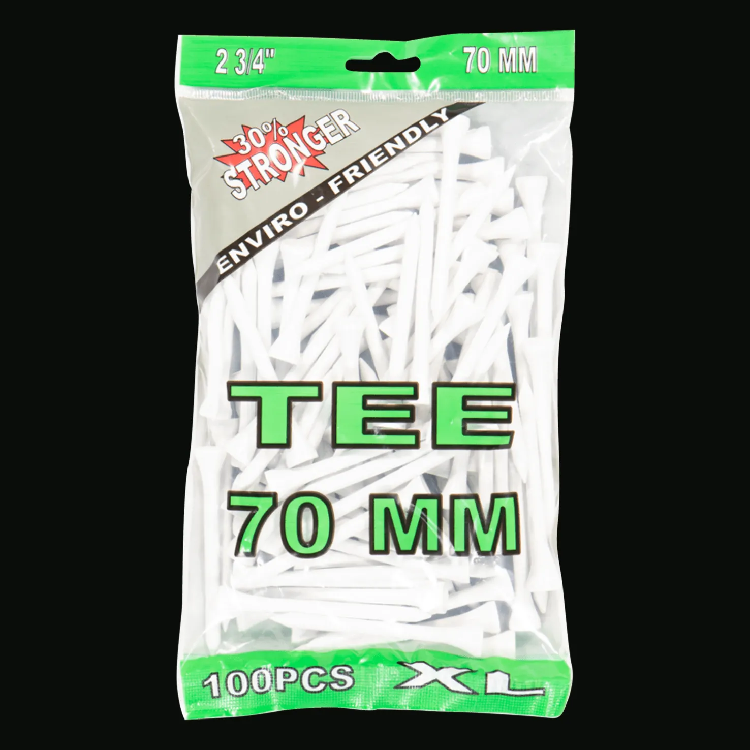 Tees 2 3/4 100 pack (70mm), peggar - Golftarvikkeet - Tees 2 3/4 100 pack (70mm), peggar