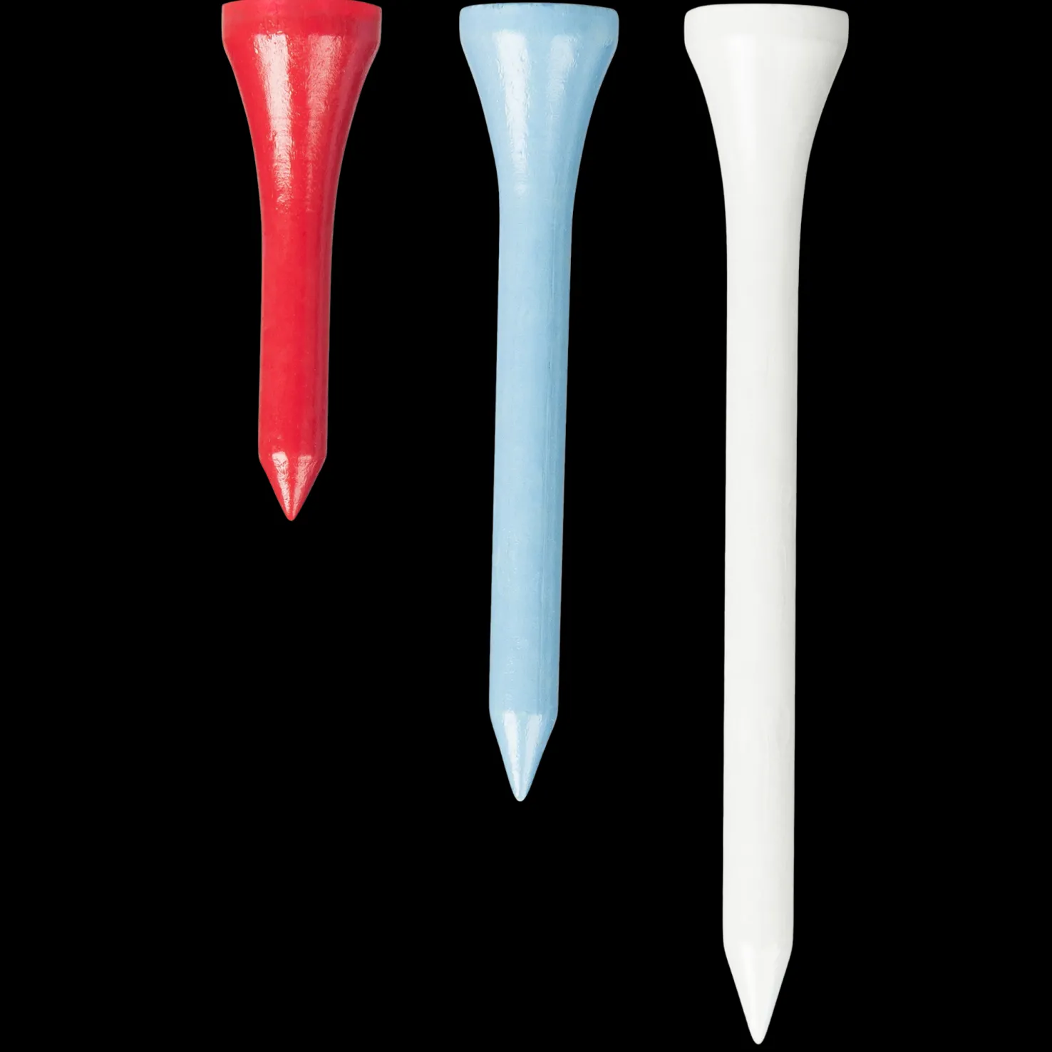 Tees 100pcs, Tiitikkuvalikoima 70/54/35 mm 100 kpl - Golftarvikkeet - Tees 100pcs, Tiitikkuvalikoima 70/54/35 mm 100 kpl