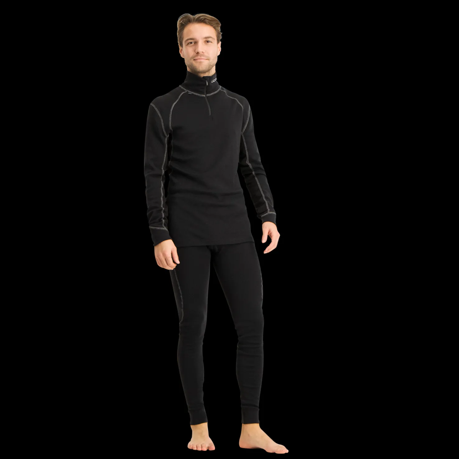 Thermo Turtle Neck W/zip, miesten villapaita - Villakerrastot yläosat miehet - Thermo Turtle Neck W/zip, miesten villapaita