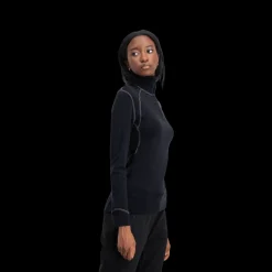 Thermo Turtle Neck W/zip, naisten villapaita - Villakerrastot yläosat naiset - Thermo Turtle Neck W/zip, naisten villapaita