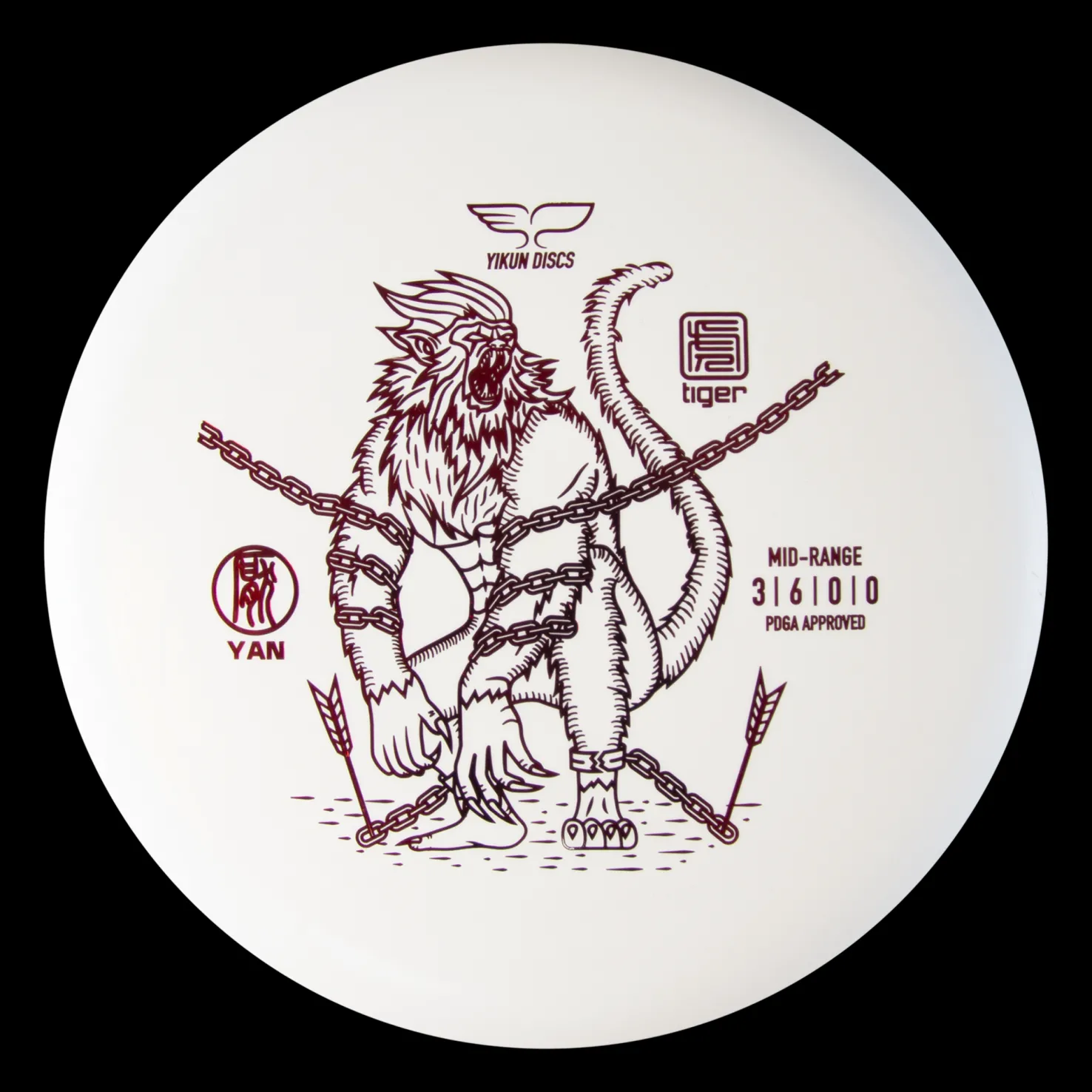 Tiger Line Midrange YAN, 165-170g, midrange frisbeegolf - Frisbeegolf - Tiger Line Midrange YAN, 165-170g, midrange frisbeegolf