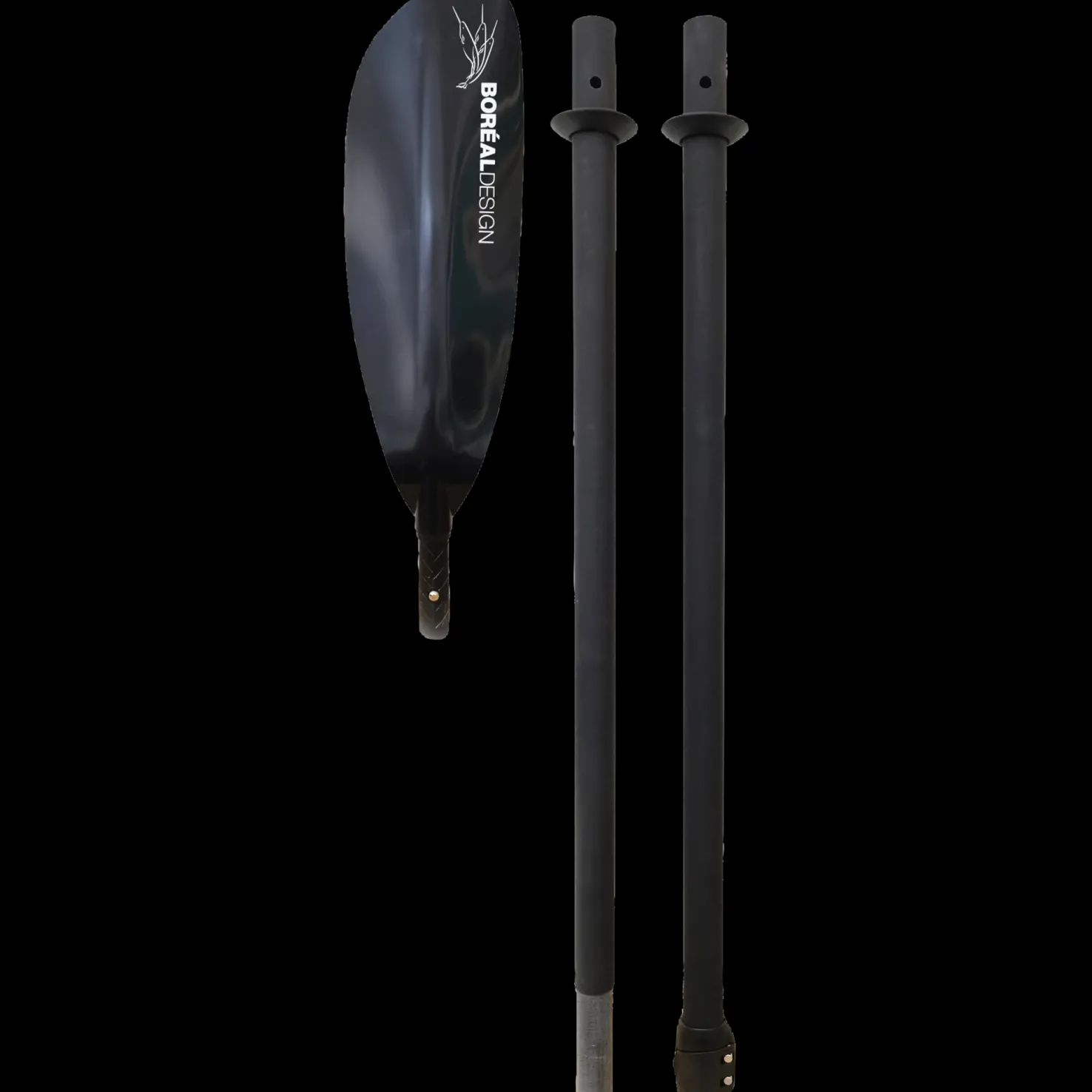 Tour 4 piced FiberGlas paddle 230 cm, mela - Kajakkimelat - Tour 4 piced FiberGlas paddle 230 cm, mela