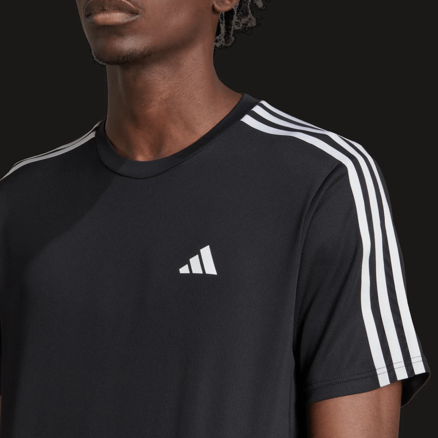 Train Essentials 3-Stripes Training T-shirt, miesten T-paita - Urheilupaidat - Train Essentials 3-Stripes Training T-shirt, miesten T-paita