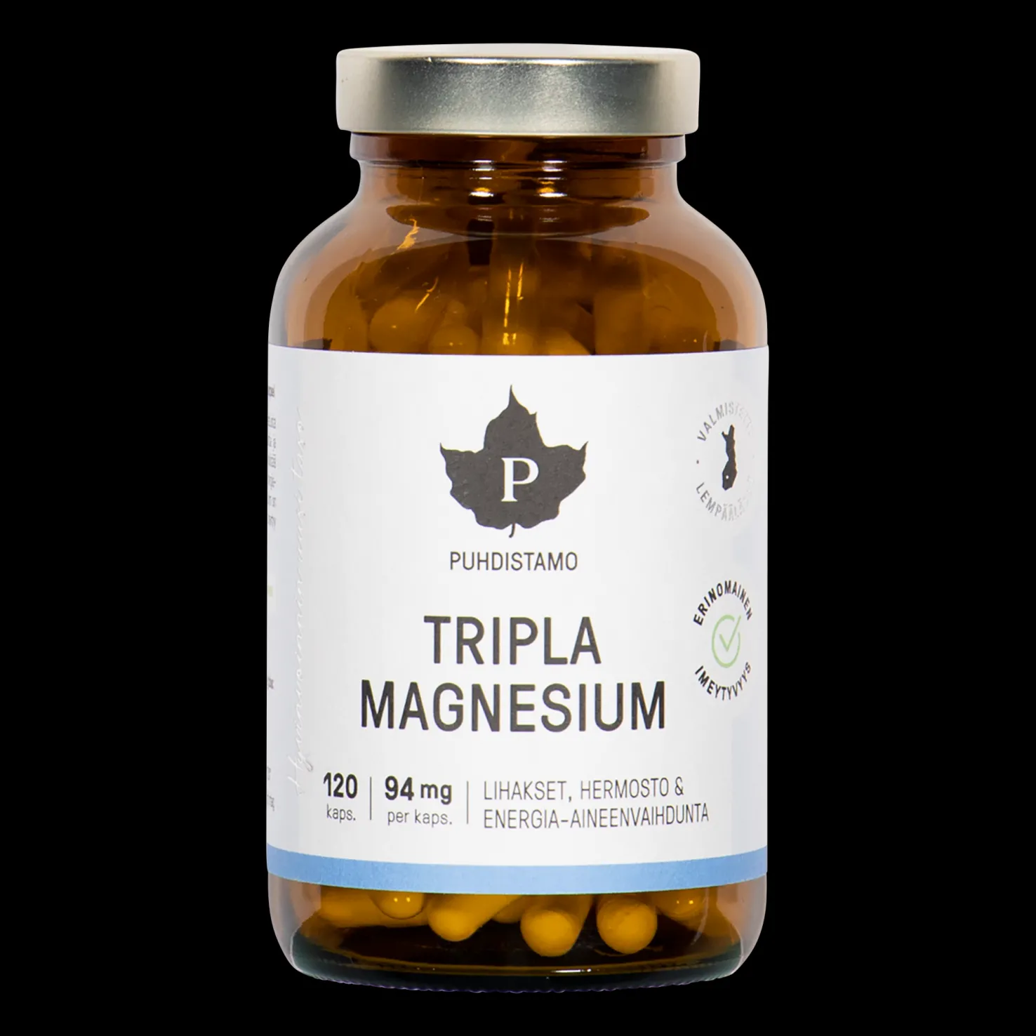 Tripla-Magnesium 120 kaps - Superfood ja luonnolliset ravinteet - Tripla-Magnesium 120 kaps