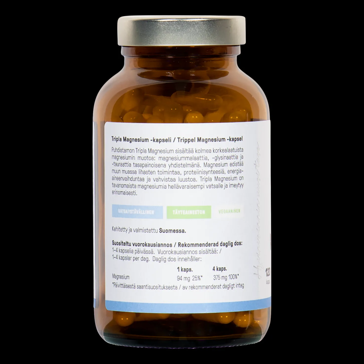 Tripla-Magnesium 120 kaps - Superfood ja luonnolliset ravinteet - Tripla-Magnesium 120 kaps