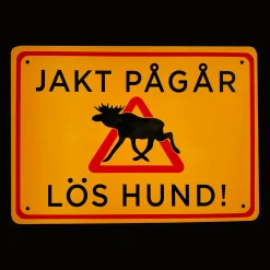 Warning Sign Moose, metsästys käynnissä -varoituskyltti - Tarvikkeet Aseisiin - Warning Sign Moose, metsästys käynnissä -varoituskyltti