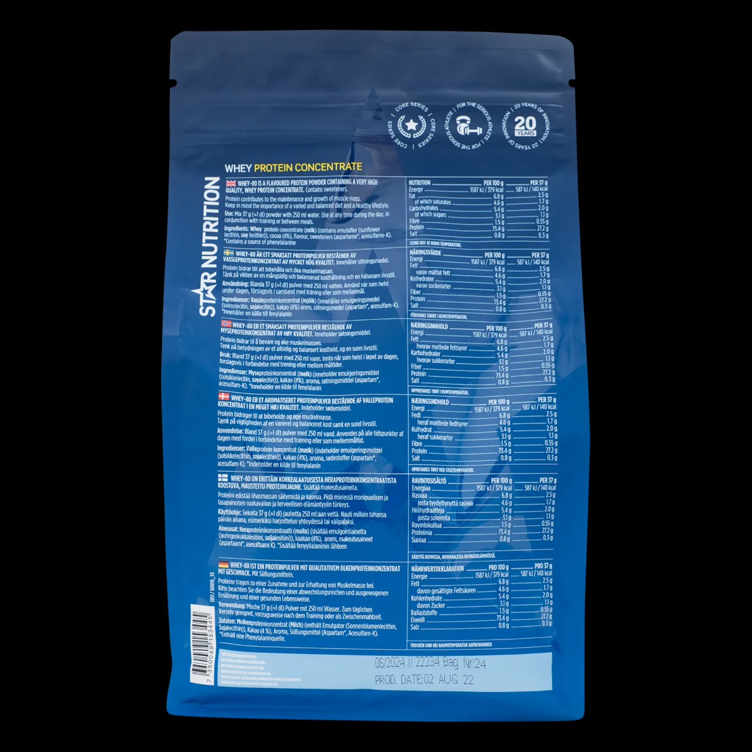 Whey-80, proteiinijauhe - Proteiinilisät - Whey-80, proteiinijauhe